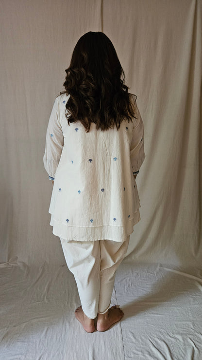 Button Mushroom Overlay shirt